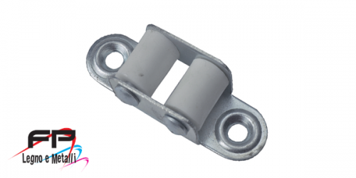 Guidacinghia zincata con rullini in nylon